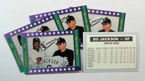 BO JACKSON 1991 Chicago White Sox "Stars" Border Card _ LOW MAILING COST