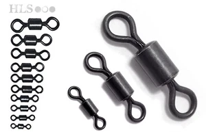 ROLLING SWIVELS - Black Finish, alle Größen von Wirbel; HLS Karpfen Angelgerät - Bild 1 von 4