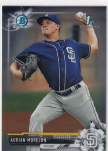 2017 BOWMAN CHROME 1ST RC ADRIAN MOREJON SAN DIEGO PADRES FIRST ROOKIE Z635-9 - Picture 1 of 2