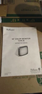 williams 19in. arcade manual #1077 - Picture 1 of 1