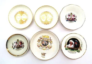 x6 Prince Andrew & Sarah Furguson 1986 Royal Wedding Plates, Bowls, Trinket Tray - Picture 1 of 17