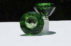 Porte-bol tête bang tabac diamant large en verre épais 14 mm vert épais