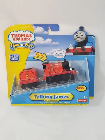 Thomas & Friends Take-n-Play - Fisher Price 2009 - Talking James (READ) Cover