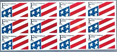 SoCo Stamps US Scott #2522 29¢ F Series Flag booklet of 12 MNH unfolded - Image 1 of 2