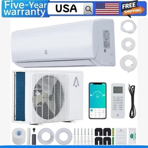 💯18000 BTU Mini Split Air Conditioner AC Unit Heat Pump 230V 19 SEER2 16FT Kits - Picture 1 of 13