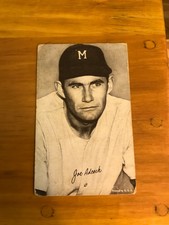 1947-1966 Baseball Exhibit Card, Joe Adcock