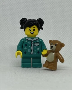 NEU LEGO Mädchen - Pyjama Zöpfe Teddybär 10293 Minifigur Minifigur hol256 - Bild 1 von 6