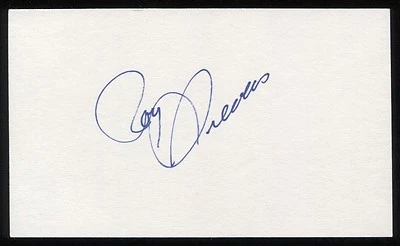 Roy Sievers 3x5 Index Card Signature Autographed Baseball  - Image 1 of 2