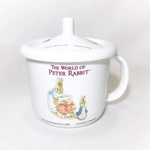 Vintage PETER RABBIT Melamine Child's Covered Cup SOKOWARE  1998 F. Warne - Picture 1 of 9