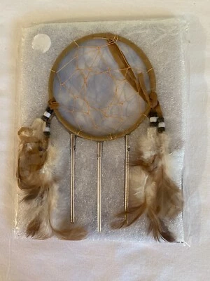 Nuevas campanas de viento nativas americanas Dream Catcher interior exterior de 4 pulgadas de diámetro Foto 1 de 4