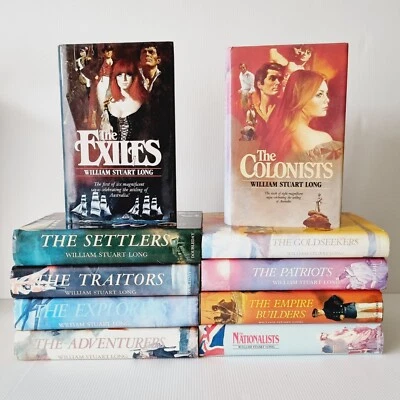 William Vivian Stuart Long The Australian Series Hardcover Books 1-9 +11 Vintage - image 1 of 4