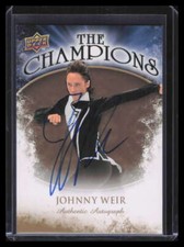 2009 -10 Upper Deck The Champions Autographs Gold CHWE Johnny Weir Auto