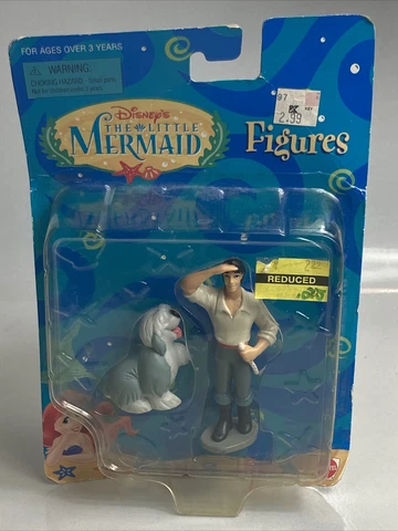 Disney The Little Mermaid Prince Eric Mattel Figure w/ Max Mattel Vintage Toys Cover