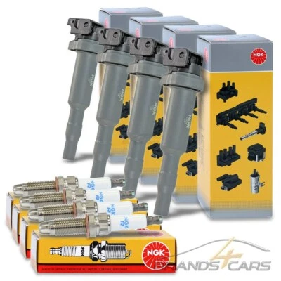 4x NGK ZÜNDSPULEN + ZÜNDKERZEN FÜR BMW 1-ER E81 E82 E88 E87 116 118 120 N43 - Bild 1 von 4
