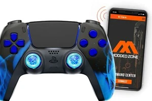Controlador ModdedZone BLUE FIRE Smart Rapid Fire Pro Modded para PS5 FPS - Imagen 1 de 9