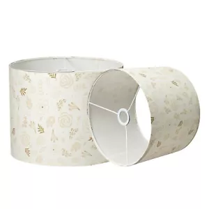Linen Drum Lamp Shade 13”x13”x9.8” Lampshades for Table Lamp Set of 2 Easy As... - Picture 1 of 7
