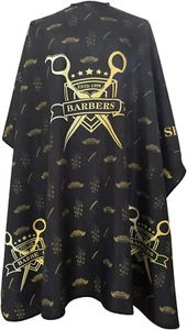 Barber Cape for Men Hair Salon Cape with Snaps Waterproof Professional Hairdress - Picture 1 of 12