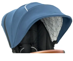 Authentic Mockingbird Stroller Canopy Sea Blue Windowpane - GREAT CONDITION - Bild 1 von 7