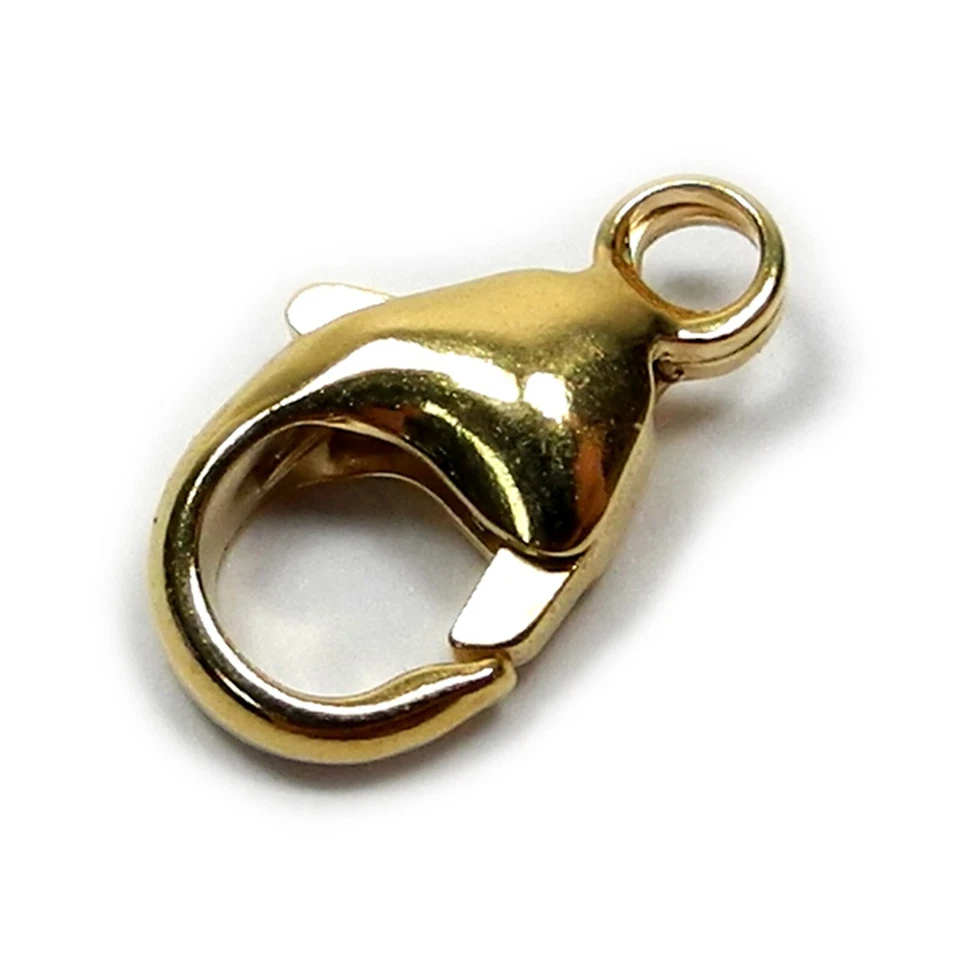 18ct Yellow Gold 11mm Carabiner Karabiner Trigger Clasp Jewellery - FC762 - Image 1 of 1