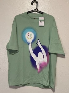 New Nike Air Jordan x J Balvin T-Shirt Green DR2962-308 Men’s Size XL Bulls - Picture 1 of 5