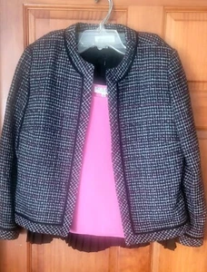3 piece suit Studio 1 jacket and Tunic with Black  Skirt Womens Size 12P - Picture 1 of 3
