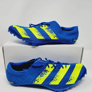 Adidas Adizero Men's Sz 11.5 US Finesse Blue Yellow Track & Field Spikes H68746 - Picture 1 of 9