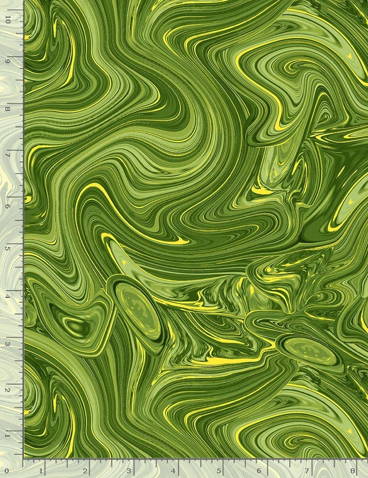 Gilded Rose Green Metallic Swirl 44" fabric by Timeless Treasures, Swirl-CM1257 - Image 1 of 1