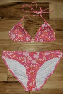Lilly Pulitzer BoardwalkTriangle Bikini Top XS Bottom Small pink orange WORN 1X - Picture 1 of 6