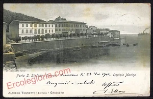 ag2509 - CARTOLINA D'EPOCA - Grosseto Provincia - Porto Santo Stefano  1902 - Picture 1 of 1