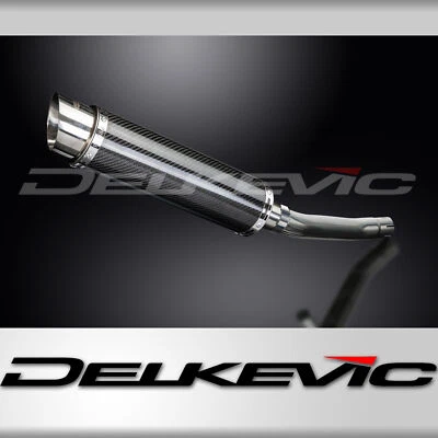 Kit silenciador escape carbono redondo 14" para Suzuki GS500 E/F 1989-2009 Foto 1 de 4