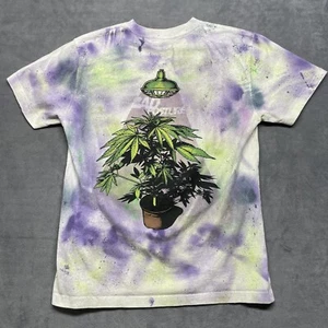 Weed T Shirt Bad Posture Healthy Harvest Nature Tie Dye Cotton Size Medium Grow - Imagen 1 de 8