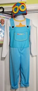 Kids Cocomelon Tom Tom Toddler Costume 3T-4T Jumpsuit Hat Disguise Halloween - Picture 1 of 7