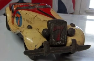 MG BANDAI MG-TF #7 WINNER 1956 OVERLAND RACE NO HUBCAPS+WINDSHIELDS VINTAGE MGTF - Picture 1 of 12