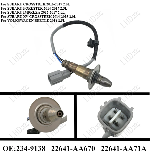 Sensor O2 relación combustible aire aguas arriba 234-9138 para Subaru Outback 2,5 L 2015-2019 Foto 1 de 4