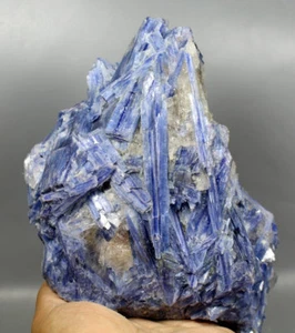 4.5lb Beautiful Natural Blue Quartz Crystal Cluster kyanite Gem Mineral Specimen - Picture 1 of 9