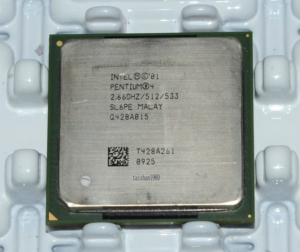 Intel Pentium 4 2.66GHz 533MHz 512KB Socket 478 CPU Processor SL6PE - Image 1 of 4