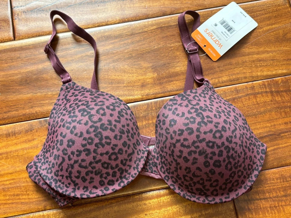Sujetador para mujer talla 34B con estampado de animales negro púrpura talla 34B nuevo con etiquetas Foto 1 de 4