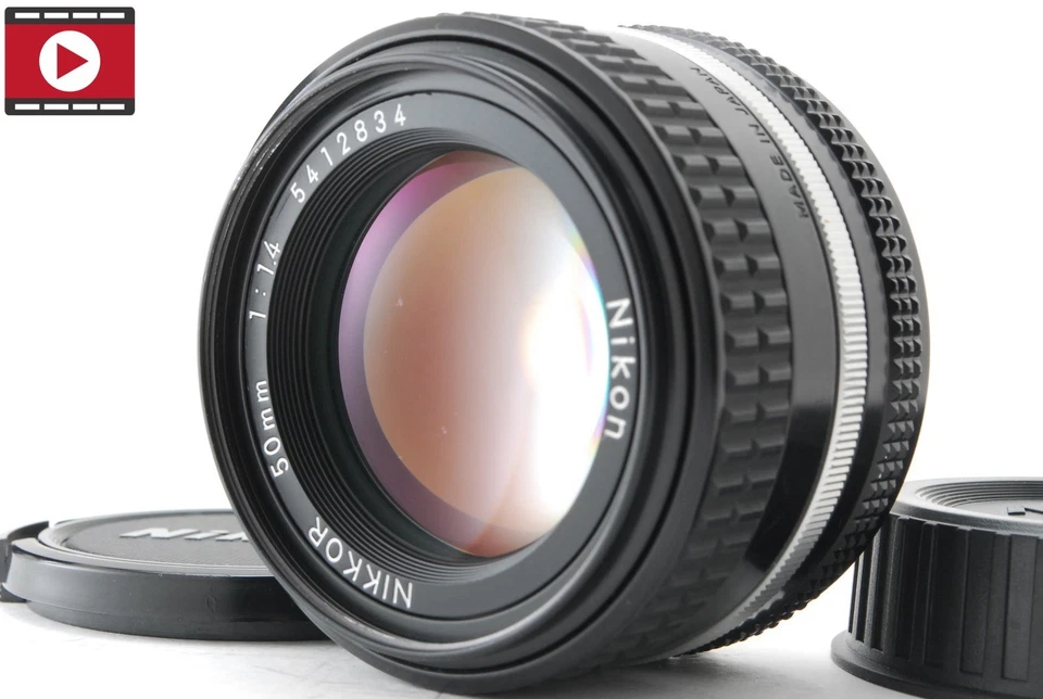 ▶︎[NEAR MINT+] Nikon Ai-s Nikkor 50mm f1.4 AIS MF Prime Lens w/cap From JAPAN - Image 1 of 4
