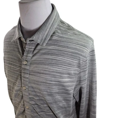 Camisa Scotch & Soda Space teñida con botones gris manga larga para hombre talla XL  Foto 1 de 4