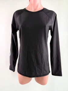 Volcom Women Simply Core UPF 50+ Long Sleeve Rashguard  Black  Size XL  NWT - Picture 1 of 15