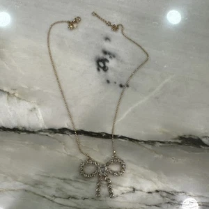 J Crew Crystal Bow Necklace - Picture 1 of 5