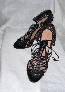 Alaïa Kalbsleder weiche Ösen Schnürung High Heel Sandalen Gr. US 8 EU 38 - Bild 1 von 7