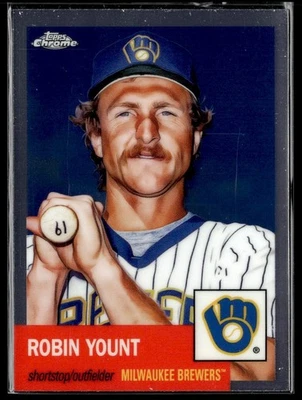 2022 Topps Chrome Platinum Anniversary Red Prism Refractor Robin Yount Milwaukee - Image 1 of 2