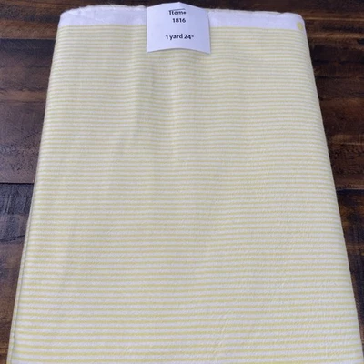 TELAS JOANN - Una yarda 24 pulgadas, rayas amarillas y blancas Foto 1 de 4