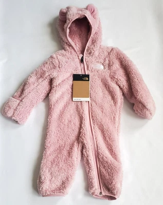 The North Face Baby Bear One Piece Camafeo Rosa 3-6 Meses Puño Plegable Nuevo con Etiquetas Foto 1 de 4