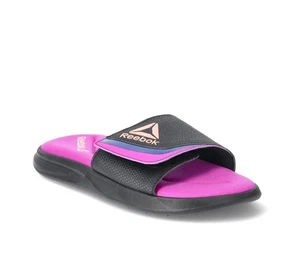 REEBOK Women’s Size 10 Delta Flow Slide Sandals Memory Foam Adjustable • Purple - Picture 1 of 6