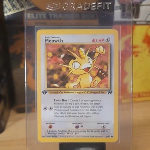 Pokemon Card - Meowth 62/82 ● - Team Rocket 1st Edition - WOTC - M/NM - Picture 1 of 2
