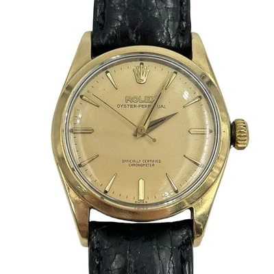 Reloj Pulsera Rolex Oyster Perpetual Ref:6634 Automático Tono Dorado Foto 1 de 4