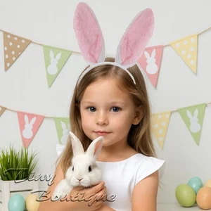 Osterhase Fell Ohren Stirnband für Mädchen - Bild 1 von 2