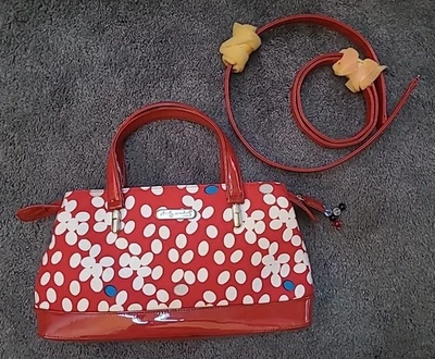 Andy Warhol Bag Purse Polka Dot Eggs Pop Art Retro Red Vintage 2 Sets Straps - Image 1 of 4
